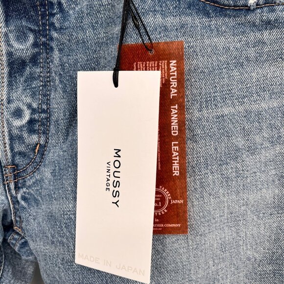 NWT Moussy Vintage Siena Straight Jeans Size 30 Cotton Light Wash Button Fly - Picture 10 of 16